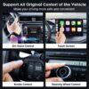 Wireless CarPlay Adapter for Factory Wired CarPlay, 2024 Automatic CarPlay Adapter Converts Wired to Wireless Fits Cars from 2015, iOS 10+, Keep Original Control. Deep Black - Image 6